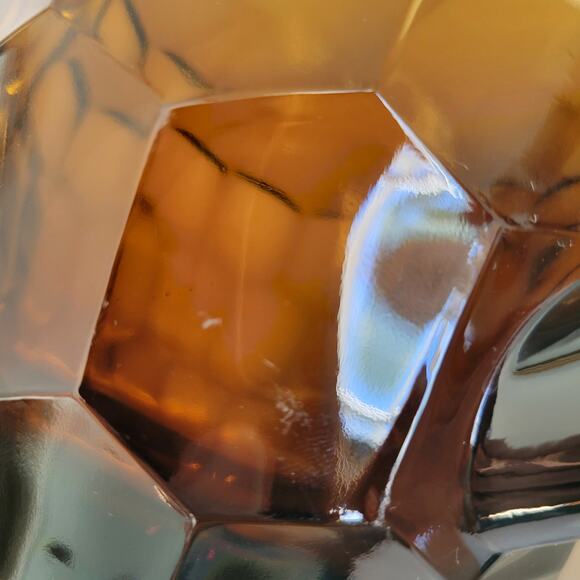 Vintage Viking Glass Pitcher Chestnut Georgian Honeycomb Ice Lip Mid Century - Picture 10 of 11